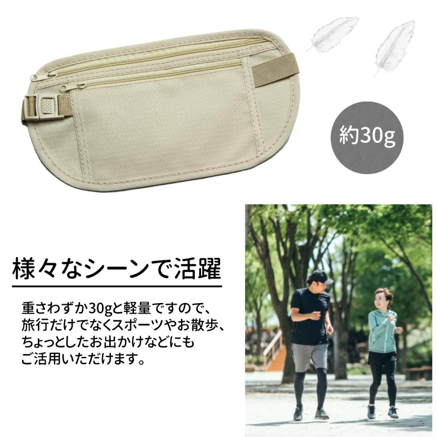 シークレットポーチ 旅行 トラベル ポーチ 海外旅行 セキュリティ