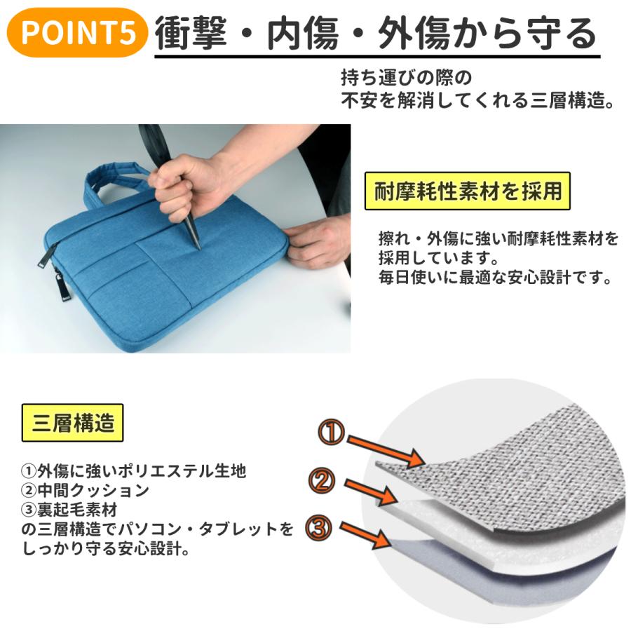 おしゃれなバッグインバッグ。13インチまでのPCやタブレット用パッドつき バッグインバッグ（A4・13.3インチ・iPad・ノートパソコン・薄型