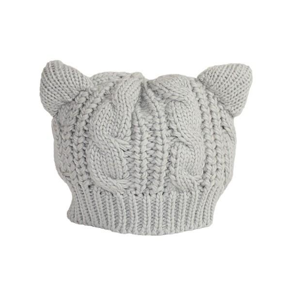 ニット帽 レディース 猫耳 ニットキャップ おしゃれ 耳当て かわいい 暖かい 秋冬 毛糸 ハット あったか 編み込み 防寒 ニット キャップ 帽子 可愛い 01 T Mart 通販 Yahoo ショッピング
