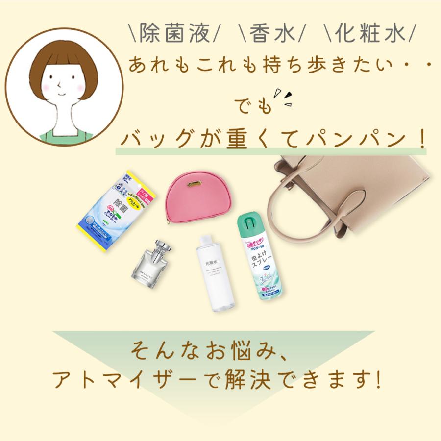 アトマイザー スプレーボトル アルコール 消毒 除菌 詰め替えボトル