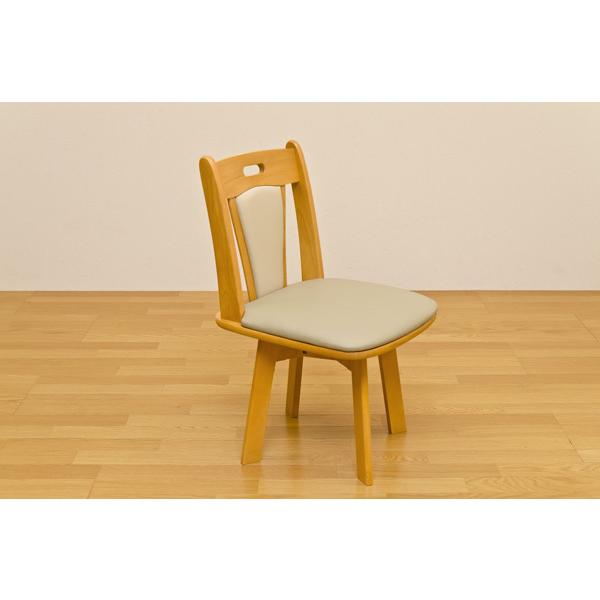 ATOLL ダイニング回転チェア 2脚入り ダークブラウン 同色2脚入り