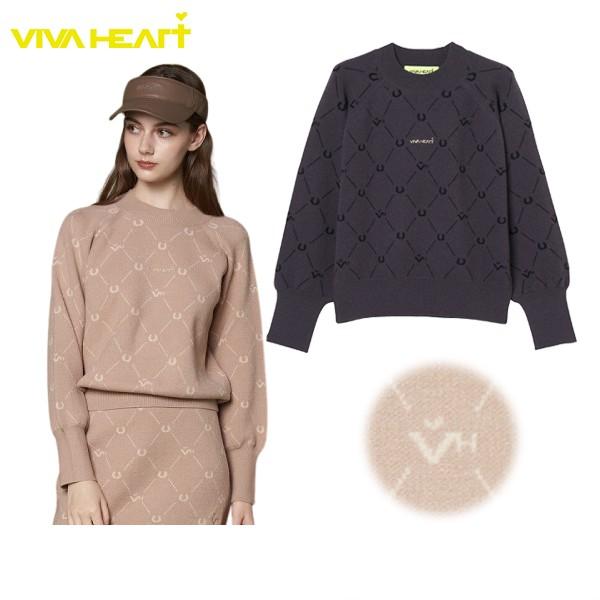 【送料無料】セーター レディース  ビバハート VIVA HEART 2025 秋冬 新作 ゴルフウェア 012-14010 VIVA HEART（ビバハート） 【30％OFFセール】セーター レディース VIVA