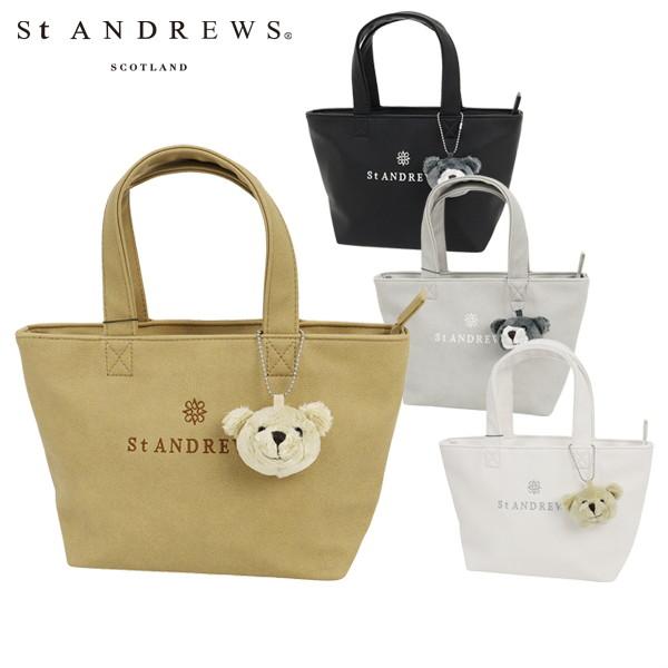 未使用 セントアンドリュース フラワー プリント カートバッグ ホワイト 未使用 セントアンドリュース フラワー プリント カートバッグ