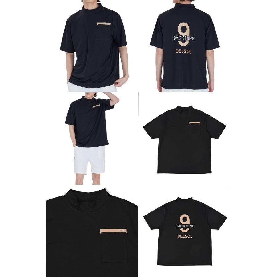 ハイネックシャツ メンズ デルソルゴルフ DELSOL GOLF ゴルフウェア