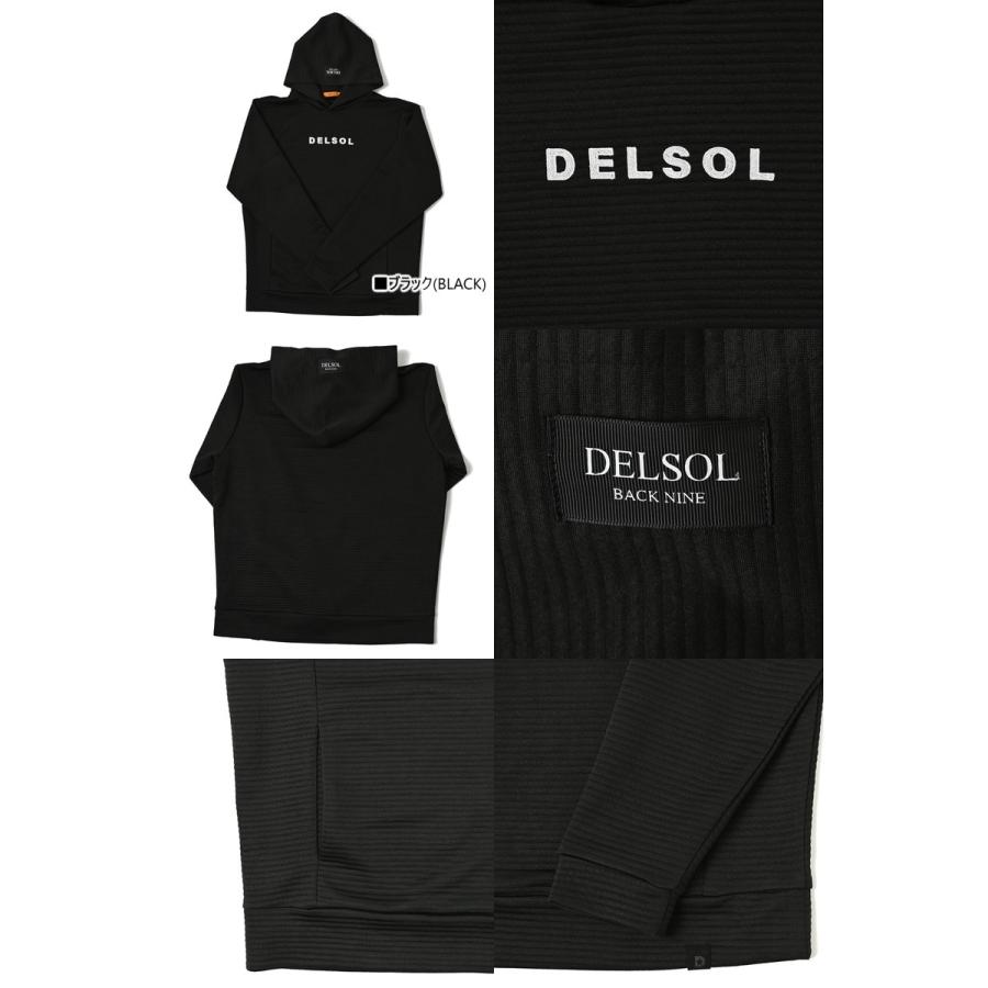 【タイムセール 2/1 13:00迄20％OFF】パーカー メンズ デルソルゴルフ DELSOL GOLF 2025 秋冬 新作 ゴルフウェア 5054 ゴルフウエア タイムセール 2/1 13:00迄20％OFF】パーカー メンズ デルソルゴルフ