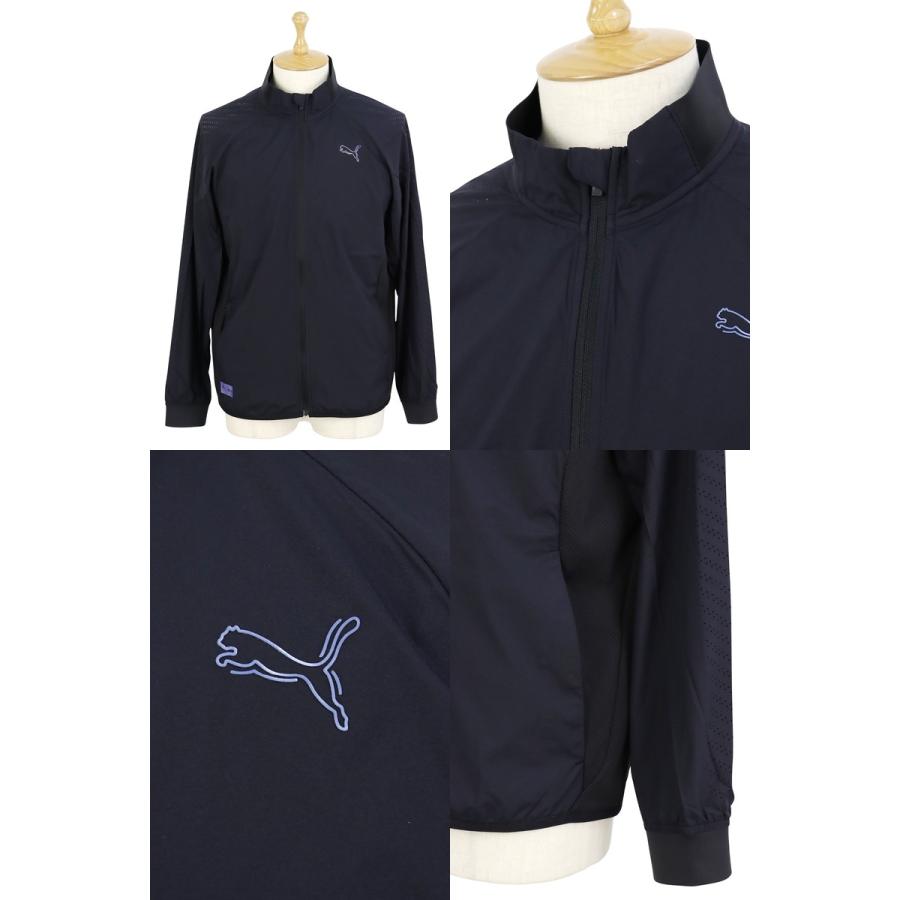 L 新品 プーマ ゴルフ 定価1.4万 保温 防寒 フリース ジャケット 白