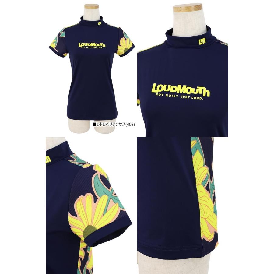 ハイネックシャツ レディース ラウドマウス ゴルフ LOUDMOUTH GOLF 日本正規品 日本規格 2024 春夏 新作 ゴルフウェア 764-655｜t-on｜04