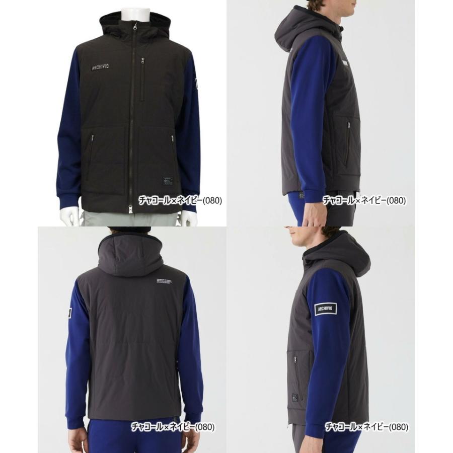 アルチビオ フード付きジャケット archivio フード付きネイビージャケット