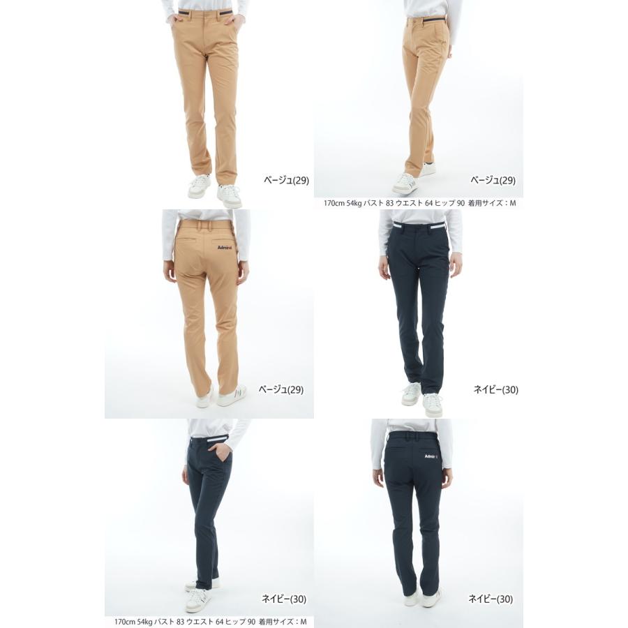Admiral レディース ゴルフパンツ 白 楽天市場】アドミラル パンツ 白 ロゴ刺しゅう 裏微起毛