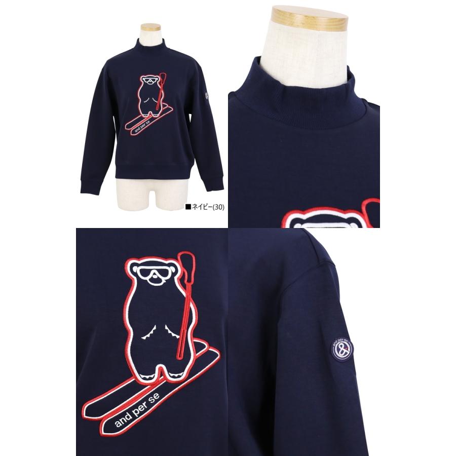 and per se トレーナー レディース アンパスィ 2025 秋冬 新作 ゴルフ