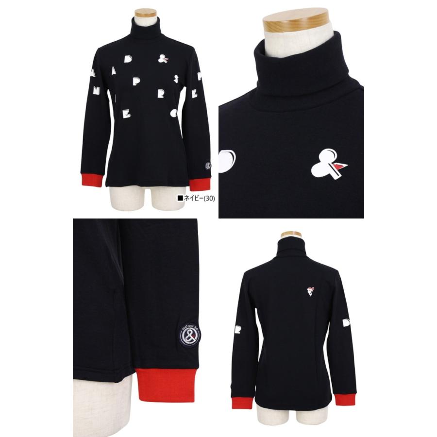 ブリーフィング BRIEFING ロゴ ライン RF ハイネック半袖シャツ レディス