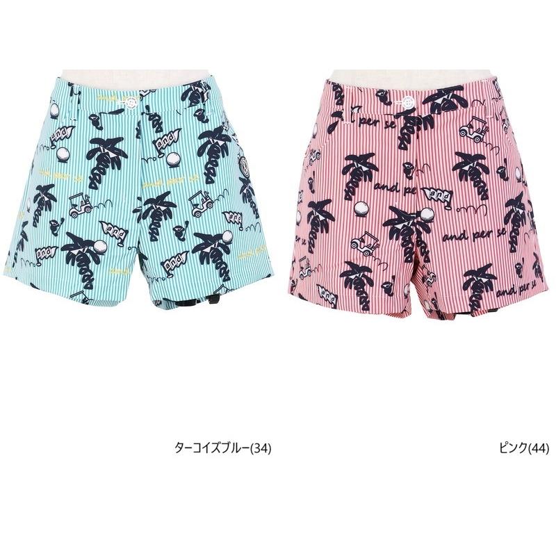 レザレクション　完売品　ウィメンズ ショートパンツ ターコイズ Resurrection] レザレクション ハーフパンツ タックショートパンツ