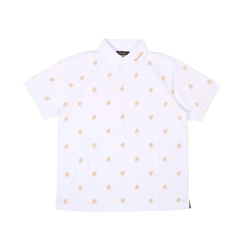 レザレクション ホワイトロゴ入りポロシャツ レザレクション ホワイトロゴ入りポロシャツ