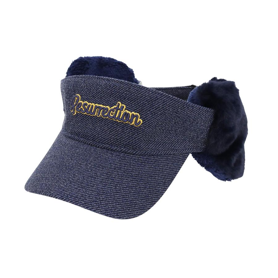 【新品】レザレクション　ゴルフ　サンバイザー　黒 新品】レザレクション ゴルフ サンバイザー 黒 新品