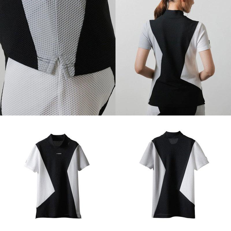 【30％OFFセール】ハイネックシャツ レディース バンデル BANDEL 2023 春夏 新作 ゴルフウェア bgi-w3sasmc 春夏 XS