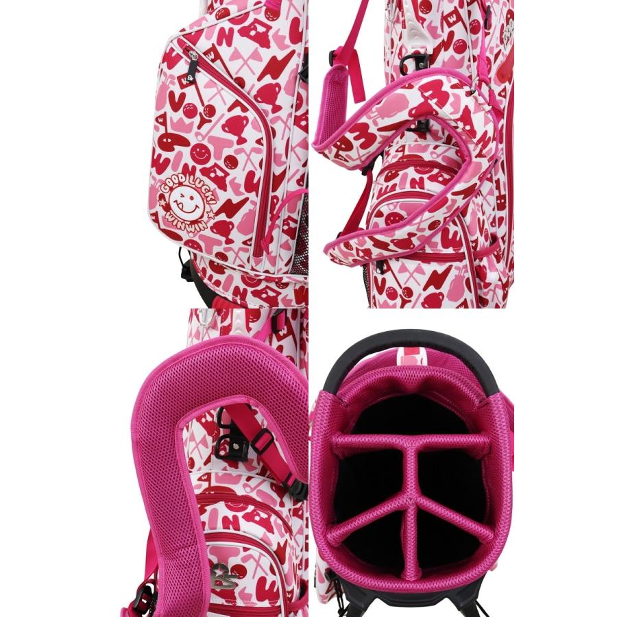 寶BT-1053 WINWIN STYLE スタンドキャディバッグ ピンク WINWIN STYLE