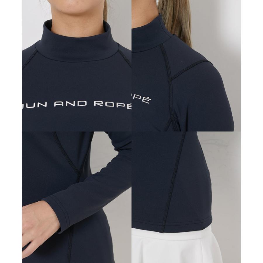 【送料無料】ハイネックシャツ レディース ジュン＆ロペ ジュンアンドロペ JUN＆ROPE  ゴルフウェア erm53120 JUN&ROPE'（ジュンアンドロペ） ハイネックシャツ レディース ジュン