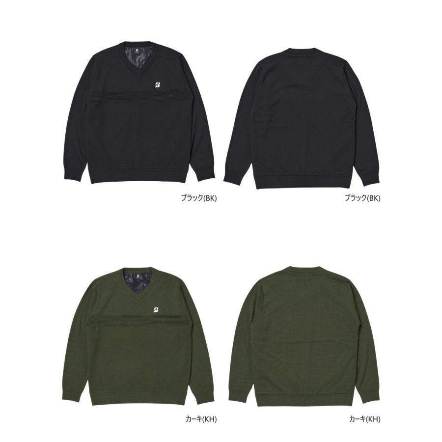 ブリヂストン　ゴルフ　ニット 秋冬 レディス 長袖前開きセーター(S BL(ブルー)): アパレル