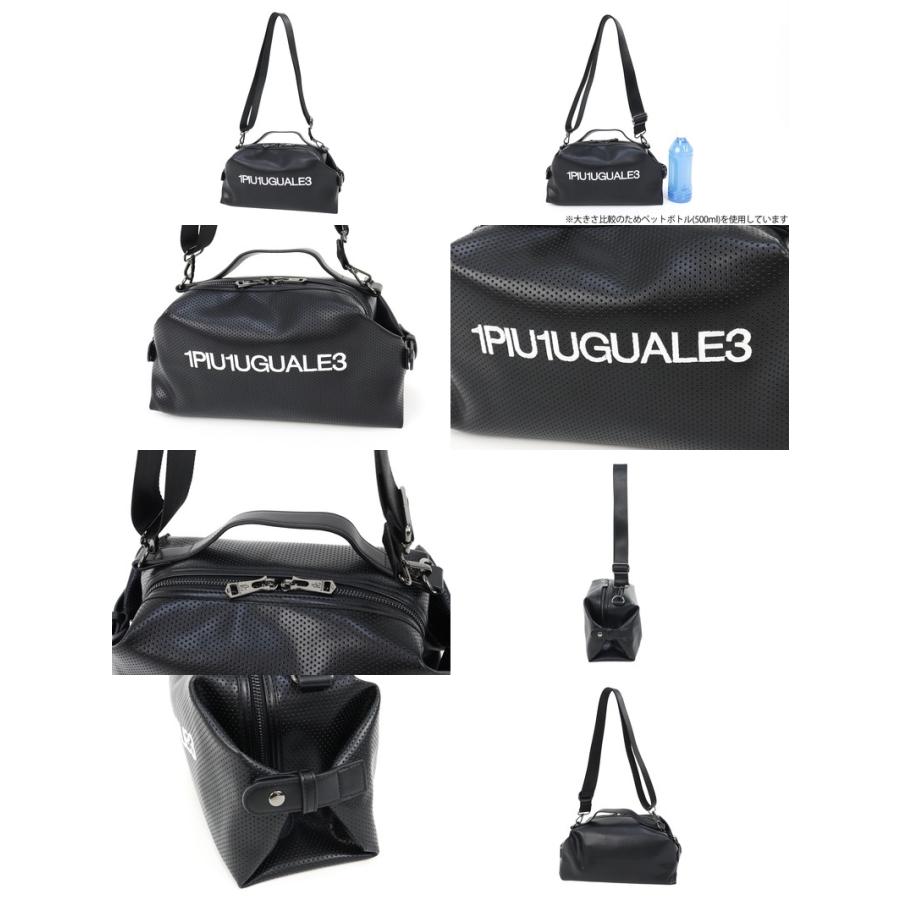 美品　ウノピュウノウグァーレトレ ゴルフ　ショルダーバッグ　ガチャベルト　黒 1PIU1UGUALE3 GOLF カートバッグ メンズ ウノピュウノウグァー