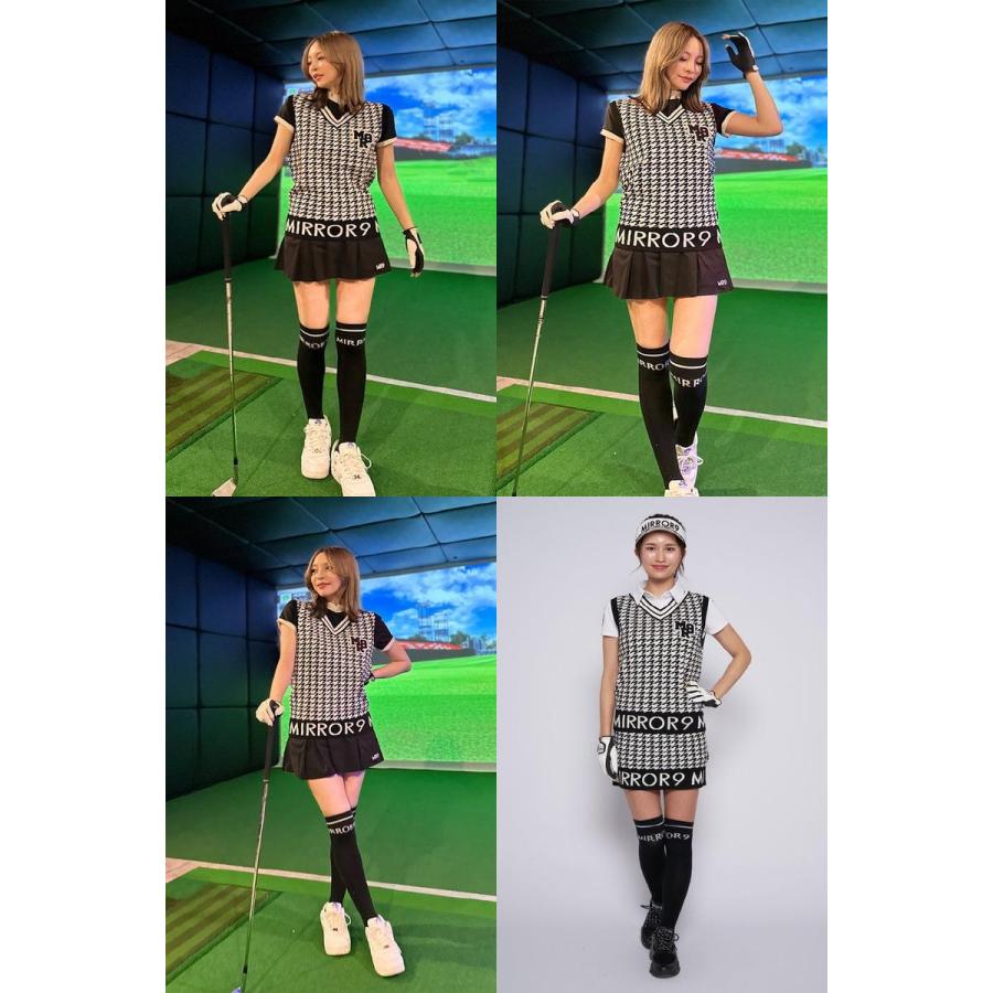 MIRROR9 レディース ゴルフウェア ワンピース ベスト セット ベスト レディース ミラーナインゴルフ MIRROR9GOLF ゴルフウェア