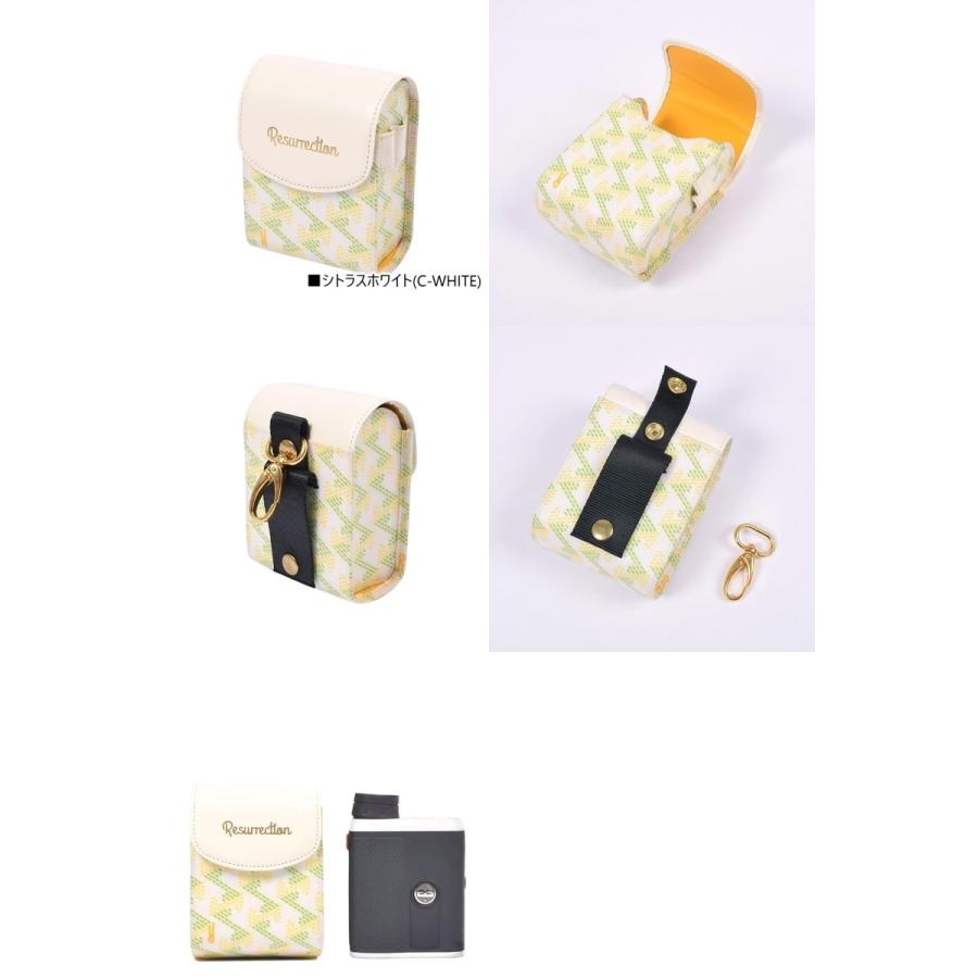 Resurrection ゴルフ用距離計ケース 黒・白・金 Resurrection 距離計ケース メンズ レディース レザレクション