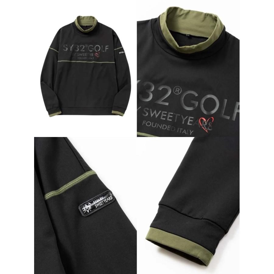 sy32 メンズ　ストレッチハイネック SY32 by SWEET YEARS ハイネックシャツ メンズ GOLF エスワイ