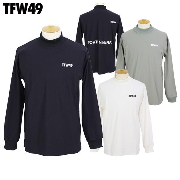 新品未使用TFW49 ブラック ハイネック TFW49 GOLF LS SIDE MESH MOCK T ゴルフ サイド メッシュ