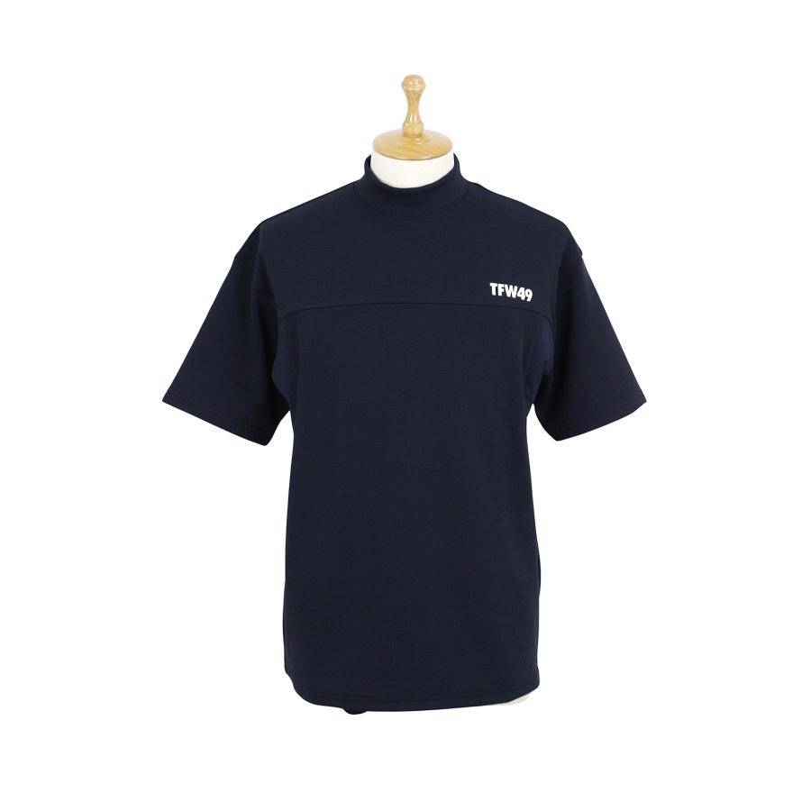 【新品タグ付】TFW49 ネイビー ハイネックシャツ ハイネックシャツ メンズ ティーエフダブリュー フォーティーナイン