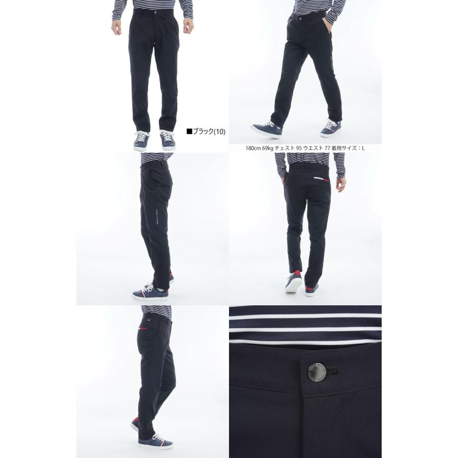 トミーヒルフィガーゴルフパンツ ブラック　ゴムウエスト　ドローストリング　M トミーヒルフィガーゴルフパンツ ブラック ゴムウエスト ドロー