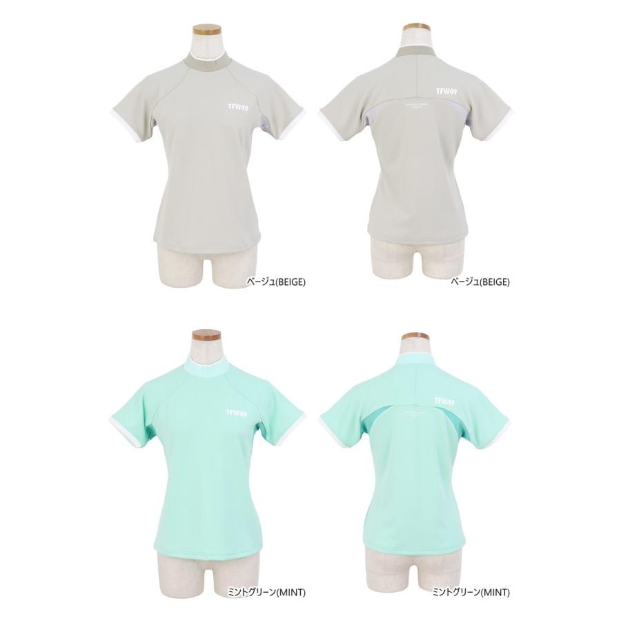 2025年春夏　レディースTFW 49 ハイネックティールシャツ 半袖 TFW49 ハイネックシャツ レディース ティーエフダブリュー
