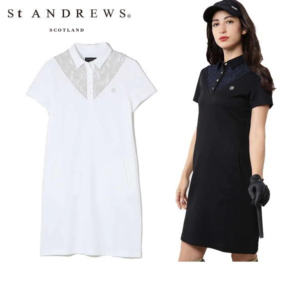 内祝い 半袖ワンピース レディース セントアンドリュース St Andrews 21 春夏 新作 ゴルフウェア 043 最新コレックション Zoetalentsolutions Com