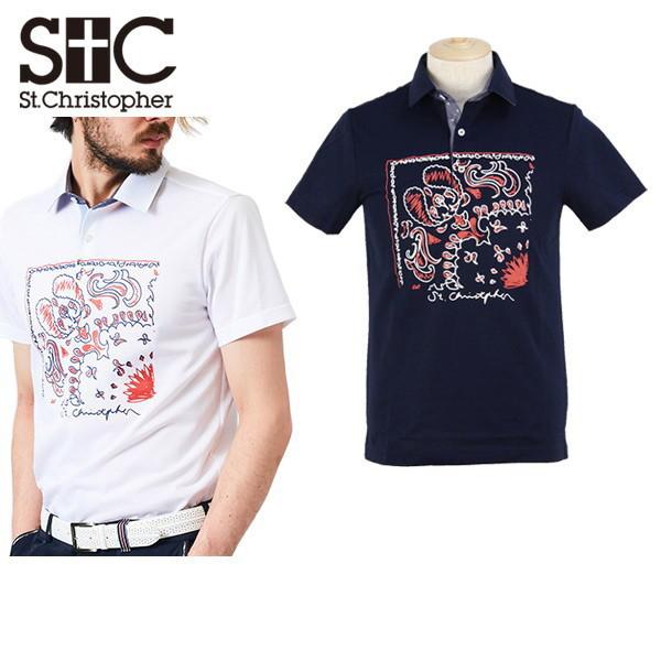 ポロシャツ メンズ セントクリストファー St.Christopher ゴルフウェア