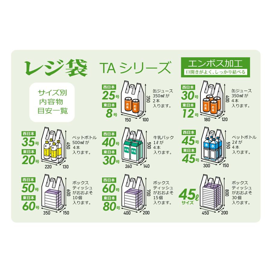 レジ袋 45号 乳白 3ケース 多量割引セット TA45 ハウスホールドジャパン |  | 01