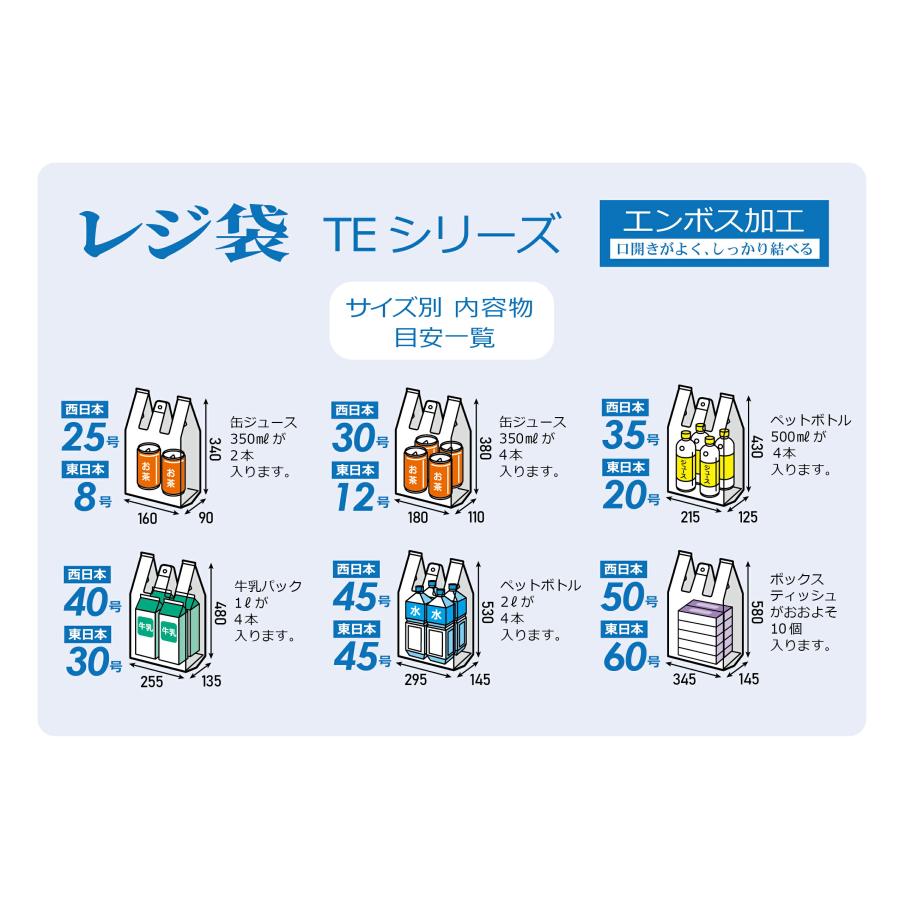 レジ袋 50号 乳白 3ケース 多量割引セット TE50 ハウスホールドジャパン |  | 01