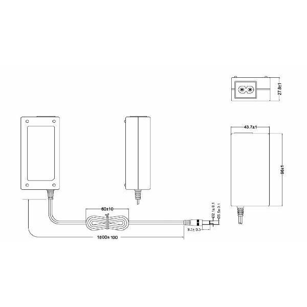 ACアダプタ  24V 1.9A API345-2419 Anthin社製　｜t-parts｜03