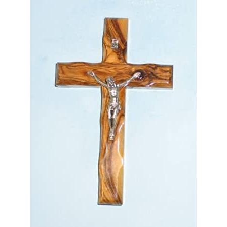 特別価格Wall Cross Crucifix Olive Wood Bethlehem Holy Land Jerusalem 13cm好評販売中 各宗派