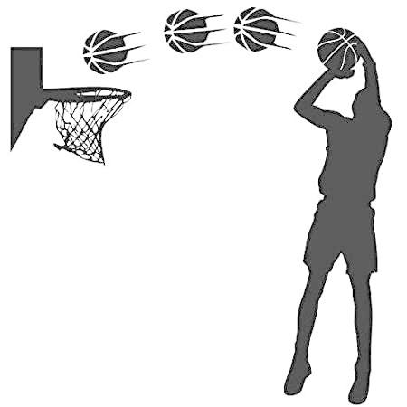 21人気の ショットシルエット プレイヤー バスケットボール ビニール製 Diy 特別価格dnven バスケットボール W04好評販売中 男の子の部屋用 ウォールデカールステッカー 止め金具 フック Dunamisaesthetics Com