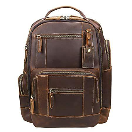 特別価格oakhide メンズ フルグレインレザー 15 6 15 6 ノートパソコン用バックパック ウィークエンダー 大容量 ウィークエンダー リュックサック好評販売中 大容量 旅行 キャンプ 一泊 B08kr349bn T R 直売最安値