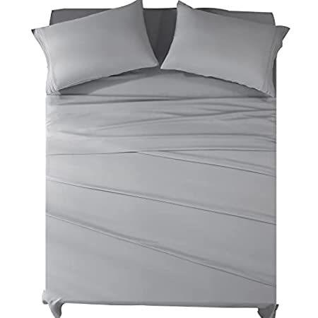 2021新発 特別価格JOHNPEY California Microfib好評販売中 Washed Soft Ultra Piece 4 - Set Sheets Bed King ベッドカバー
