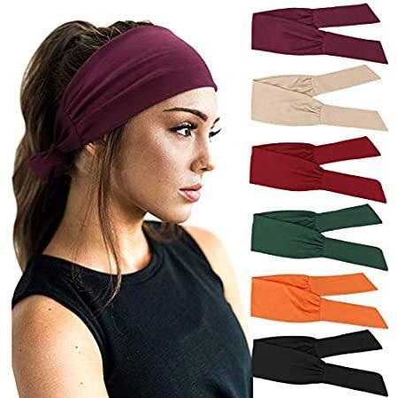 DRESHOW 4 Pack Turban Headbands for Women Wide Vintage Head Wraps Knotted Cute Hair Band Accessories 