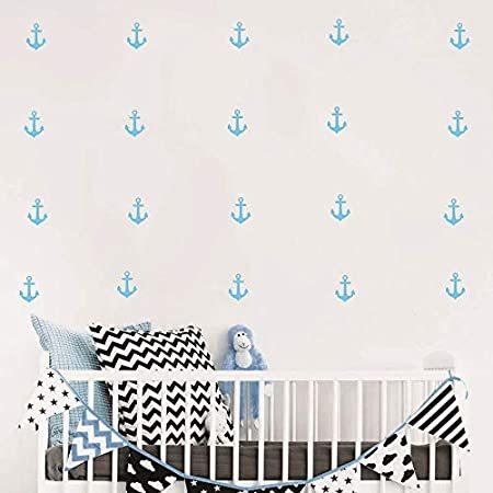 特別価格アンカーパターン ウォールステッカー 壁紙 ビニール ノーティカル ウォールデカール 壁紙 子供 男の子 子供