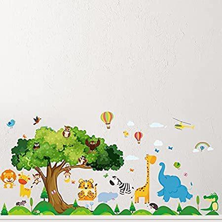 定番の中古商品 幼児 赤ちゃん 幼稚園 ステッカー 部屋 風景 かわいい動物園 壁ステッカー 動物 保育園