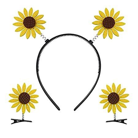 特別価格sunflower Headband With 2 Daisy Hair Clips Flower Barrettes Pins 好評販売中 国内最安値に挑戦
