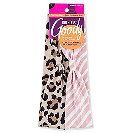 特別価格goody Low Profile Headwraps For Fine Hair 2 Count Cheetah Stripe Com好評販売中 人気満点