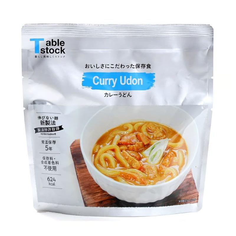 テーブルストック カレーうどん おいしさにこだわった保存食 5年保存 非常食 防災食 備蓄（Yahoo!・ティーエスマーケット Yahoo!店）
