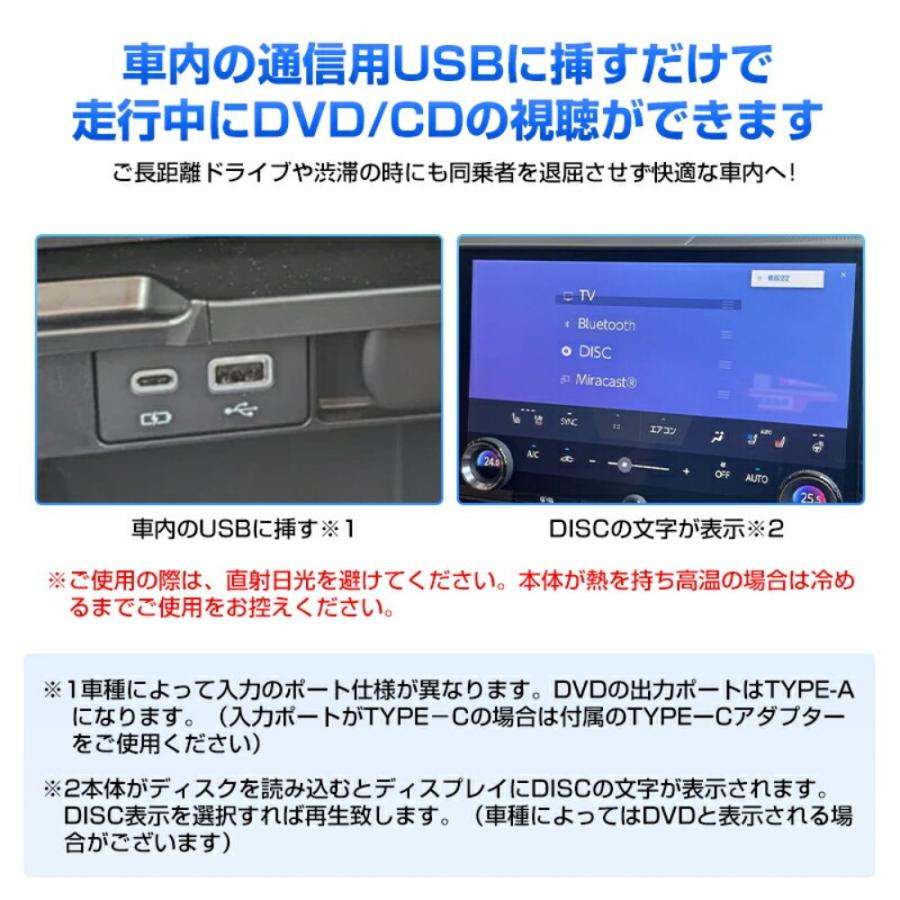 自動車 【ヤリス/ヤリスクロス適用】車載 dvdプレーヤー 車用CD