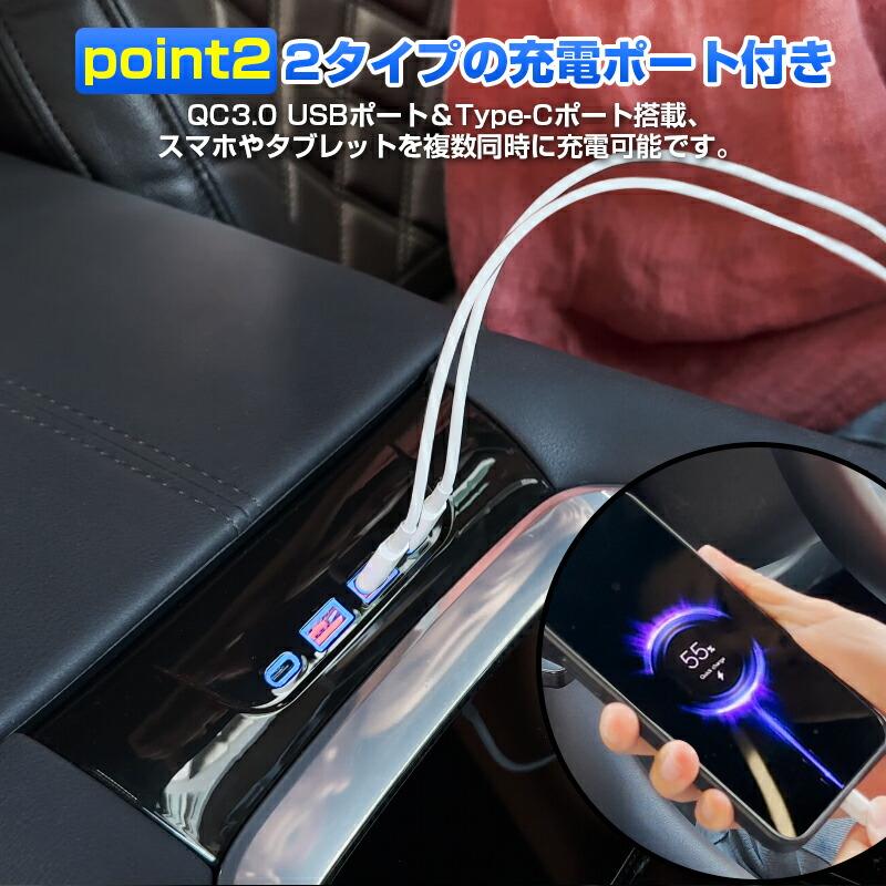 新型 アルファード ヴェルファイア 40 純正 USB-C タイプC 3個セット 新型 アルファード ヴェルファイア 40 純正 USB-C タイプC 3個