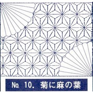 刺し子 花ふきん コロン製絲 菊に麻の葉 白地 図案 10 Coron Ss W 10 刺し子 こぎん材料 セイカ堂小売部 通販 Yahoo ショッピング
