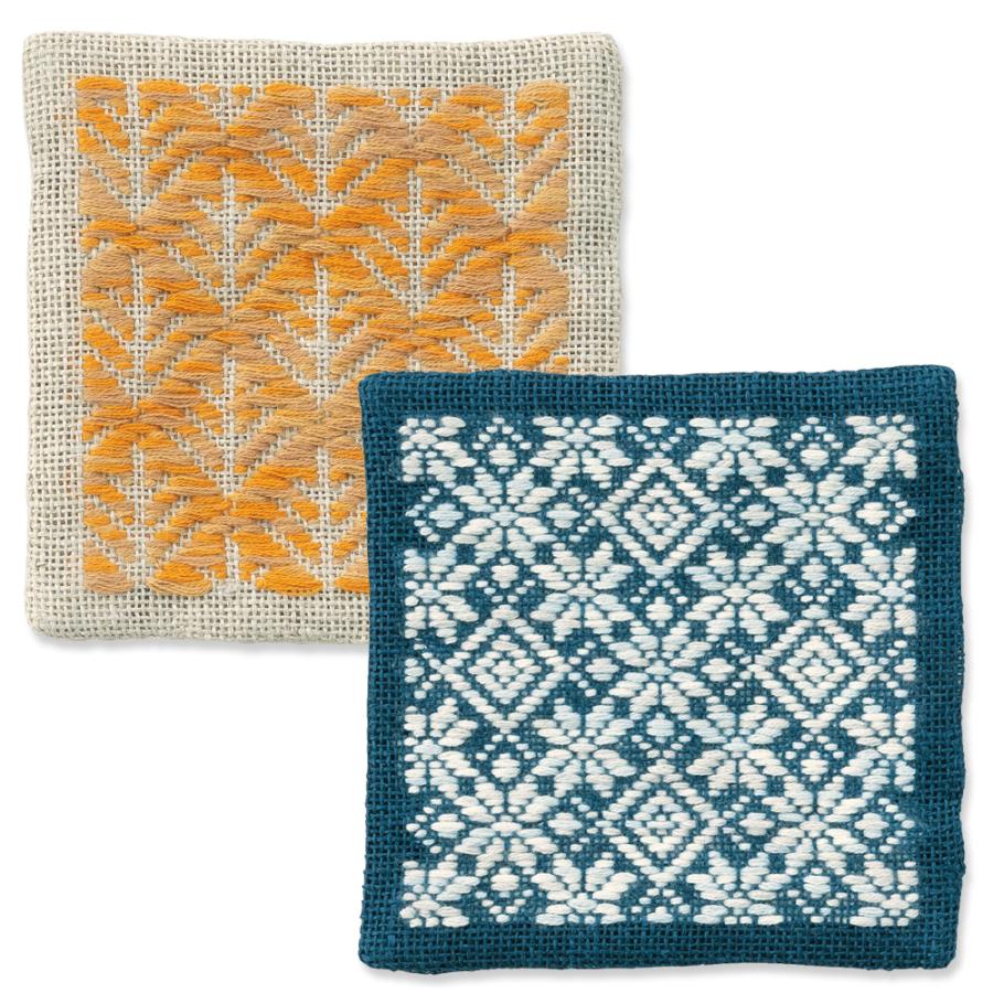 こぎん刺し キット オリムパス こぎん コースター 松笠 雪華 こぎん91 Op Kogin91 セイカ堂小売部 ヤフー店 通販 Yahoo ショッピング