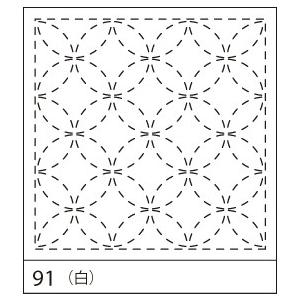 刺し子 花ふきん 布パック オリムパス 七宝つなぎ 白 伝統柄 図案 91 Op Shn W 91 刺し子 こぎん材料 セイカ堂小売部 通販 Yahoo ショッピング